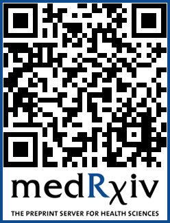 QR code linking to the medRxiv preprint